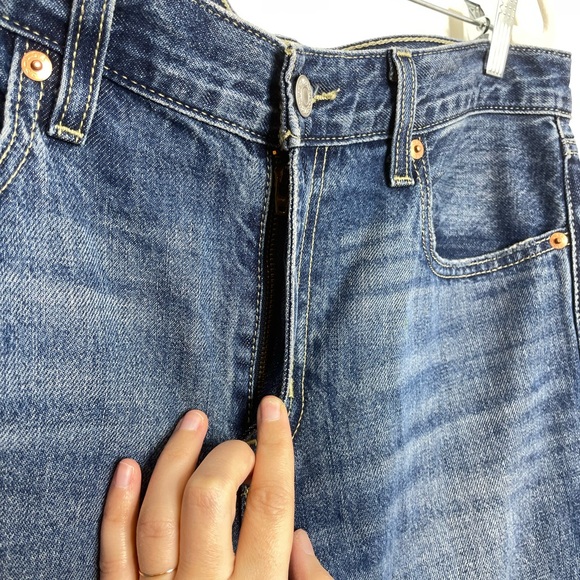 Levi's Low Pro Mid Rise Distressed Straight Jeans 29 - Picture 5 of 15